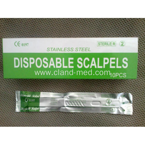 Sterile Medical Surgical Blade With Plastic Handle